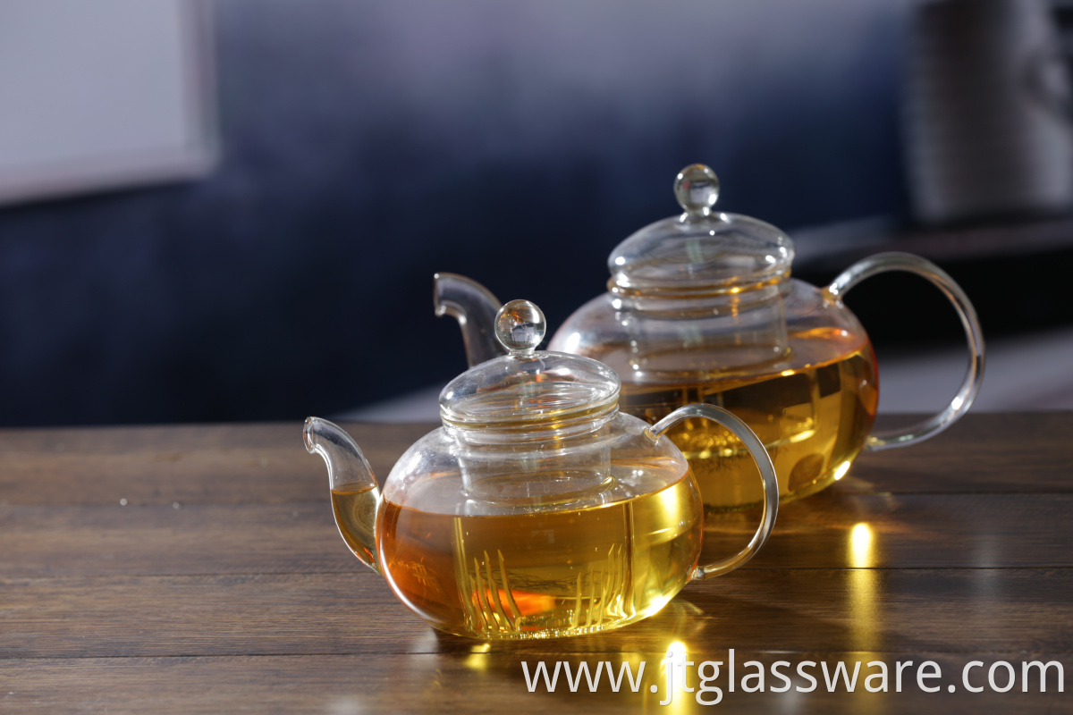 Round Glass Teapot
